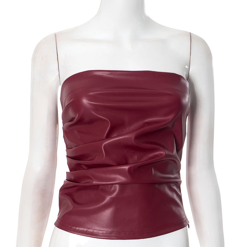 Women's Fashion Clothing Tank-top Leather - Colbrayci