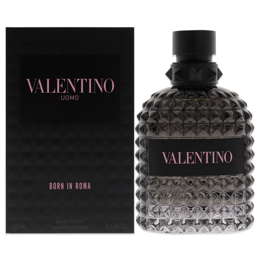 Valentino Uomo Born In Roma EDT espray para hombre de 3.4 onzas - Colbrayci