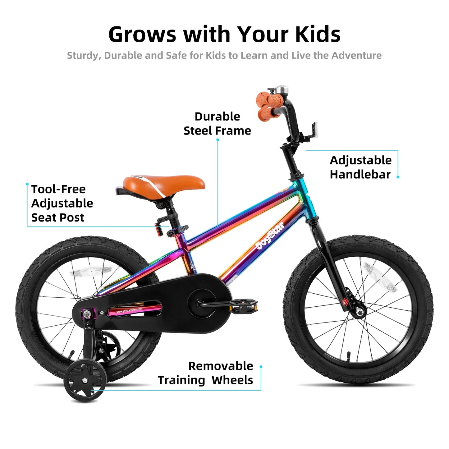 US warehouse JOYSTAR Kids Bike for Boys Girls Ages 2-9 Years Old, 12 14 16 18 Inch BMX Style Kid's Bicycles with Training Wheels