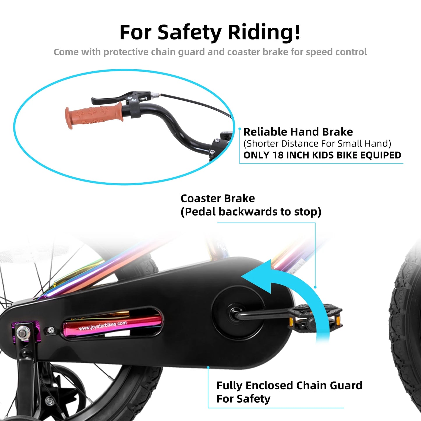 US warehouse JOYSTAR Kids Bike for Boys Girls Ages 2-9 Years Old, 12 14 16 18 Inch BMX Style Kid's Bicycles with Training Wheels