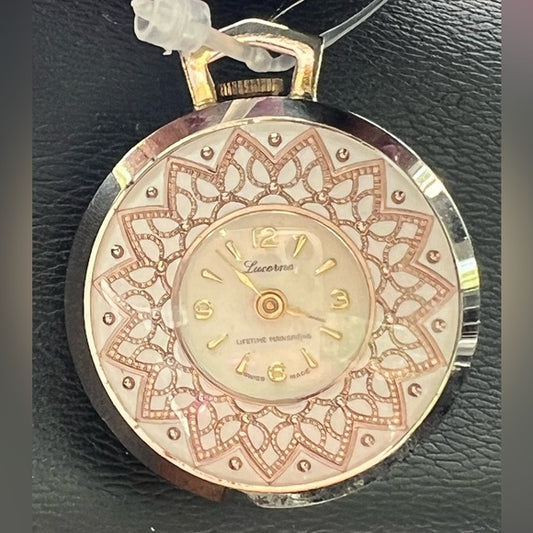 Vintage Swiss Lucerne Rare Auto Pocket Watch