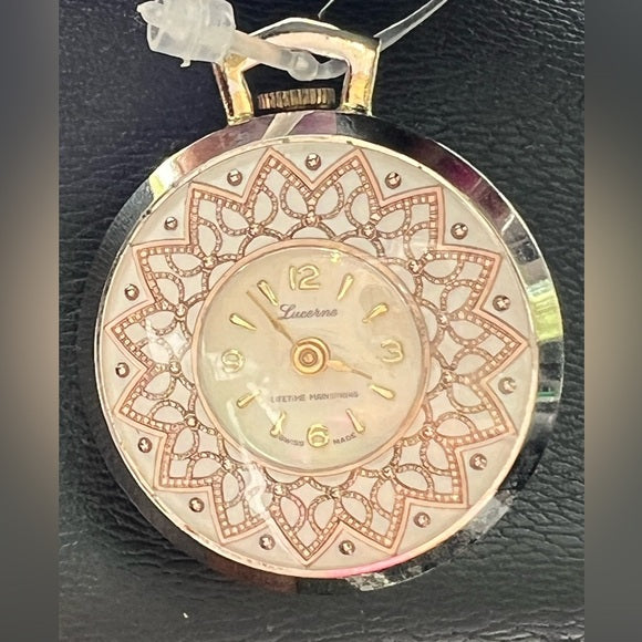Vintage Swiss Lucerne Rare Auto Pocket Watch