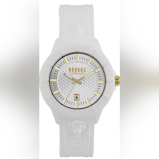 Versus Versace White and Gold Sporty Watch